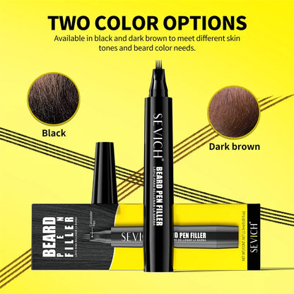 Beard Filler Pen Waterproof Black Brown Beard Coloring