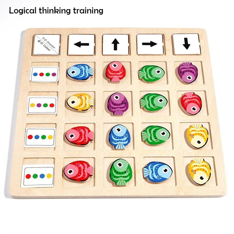 Wooden Montessori Toys Children's Logical Thinking Training