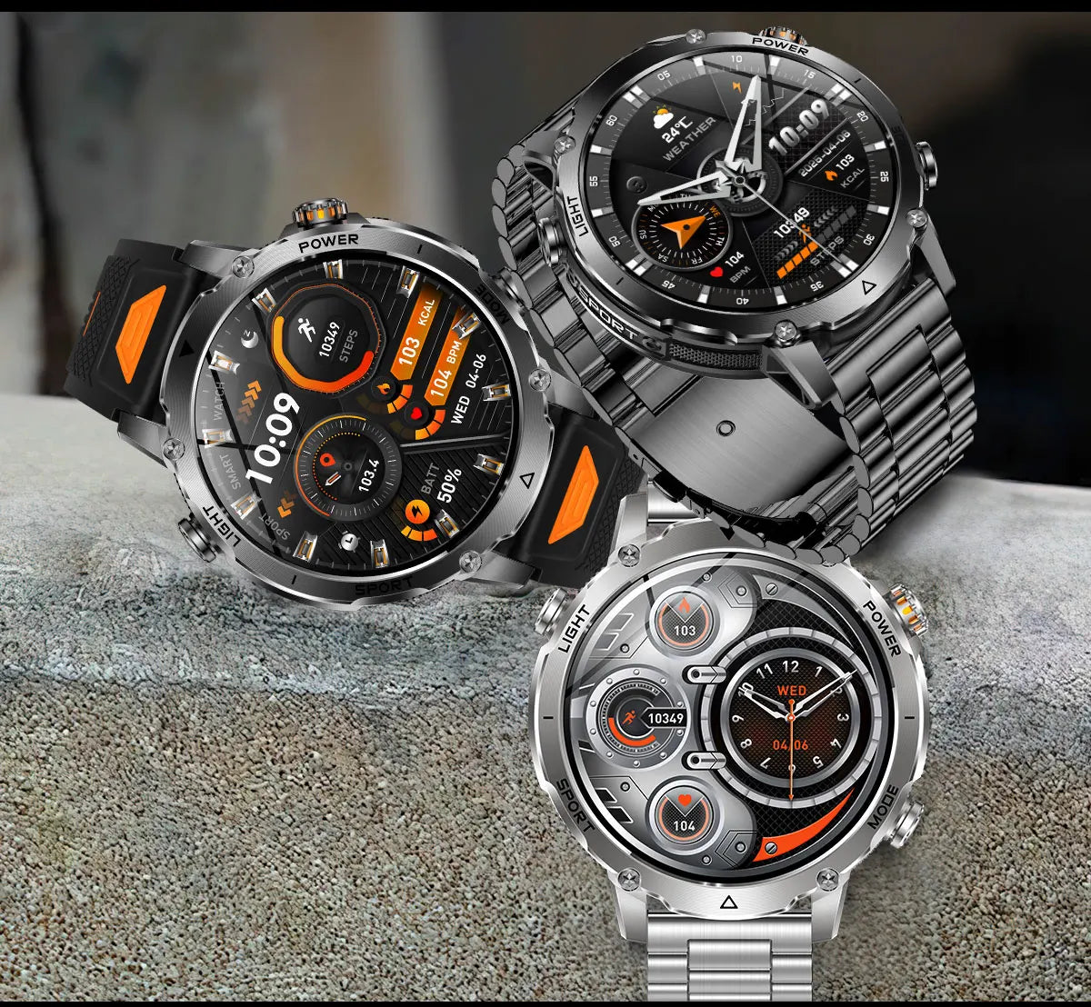 New TANK Ultra 1400mAh Battery Military Smart Watch