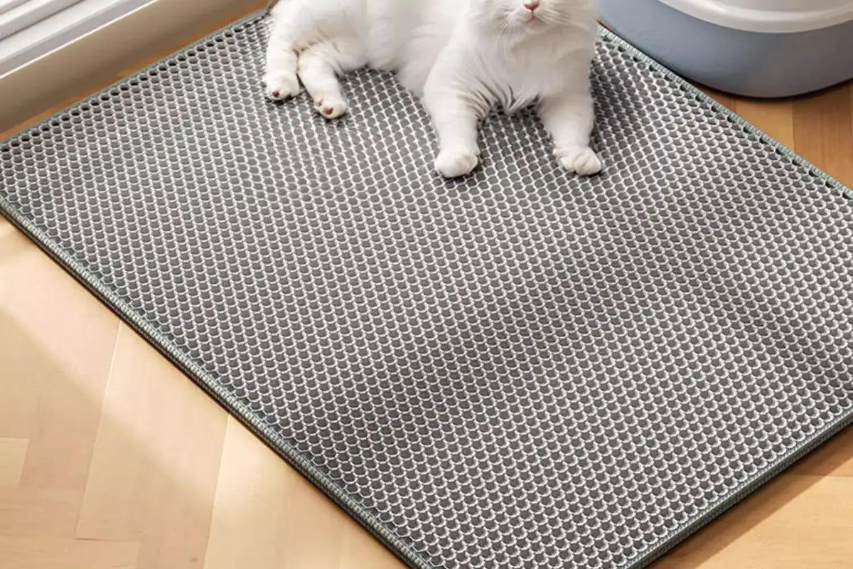 Extra Large Cat Litter Mat Heavy Duty Waterproof 2 Layer