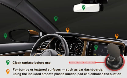Phone Mount Vacuum Magnetic Phone Holder for Car