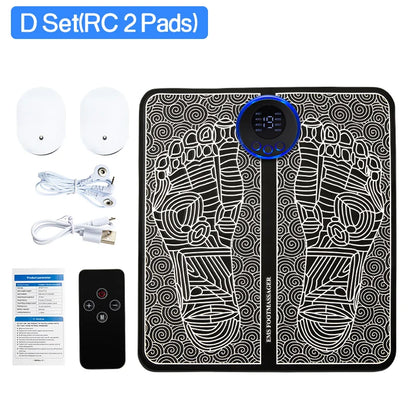 Electric EMS Foot Massager Pad Relief Pain Massage Mat