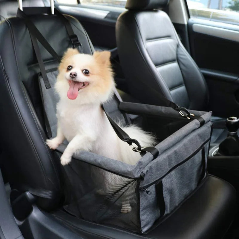 Dog Car Seat Cover Foldable Hammock Pet Harness Cat Bag Basket Stable