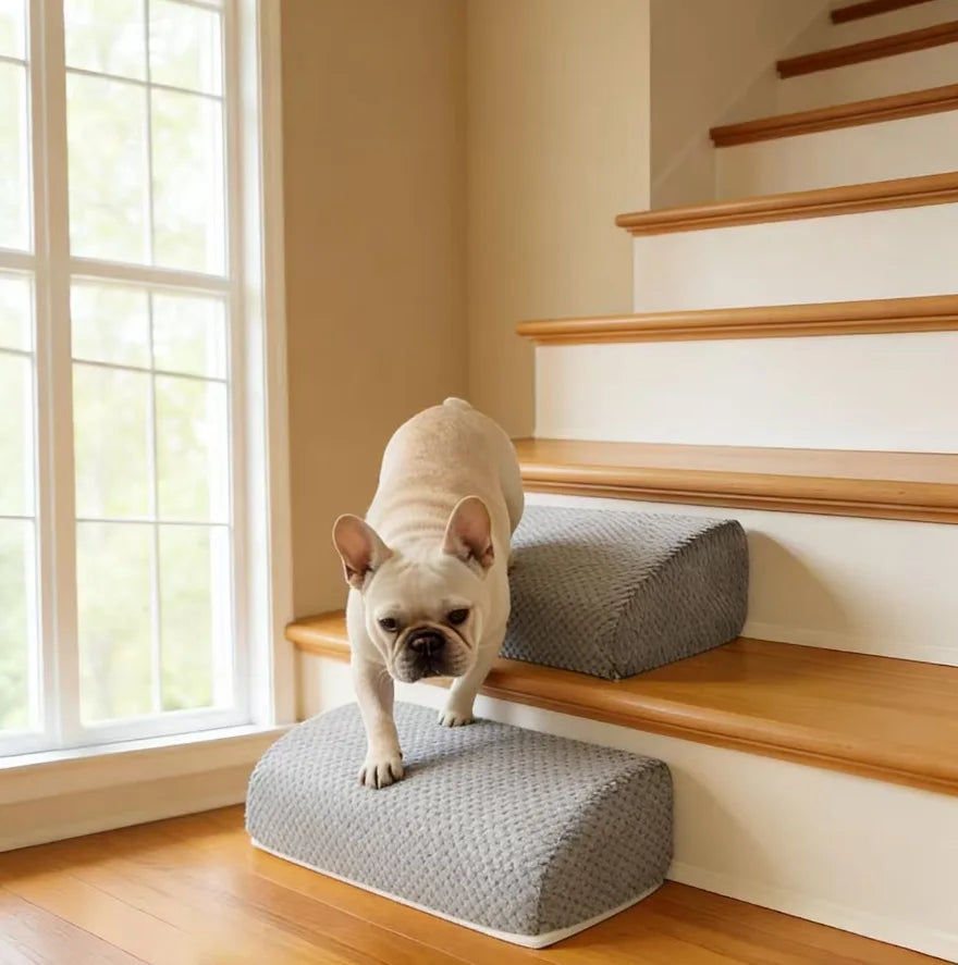 Pet 2/3 Steps High Density Foam Dog Secure Stairs Ramps