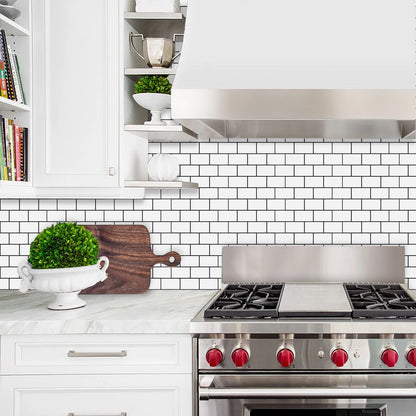 Subway Wall Stickers Peel and Stick 3d Brick Vinyl