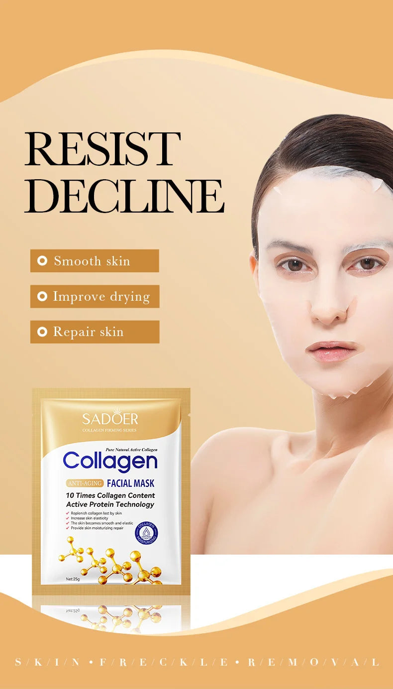 Collagen Anti Wrinkle Facial Mask Anti Aging Fade Fine Lines