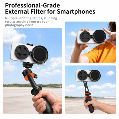 Magnetic ND Filter for Phone Adjustable Camera Lens Clip