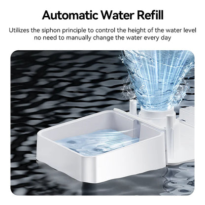Automatic Pet Feeder Water Fountain 2 in 1 Drinking Feeding