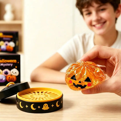 Soft Squishy Dumpling Toy With Halloween Theme Box