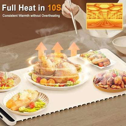 Foldable Food Warmer Electric Warming Tray Food