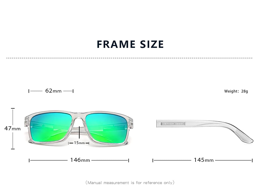 Polarized UV400 Sunglasses Fashion Photochromic Gradient