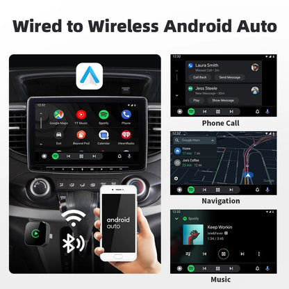 2in1 Wired To Wireless CarPlay Adapter Android Auto Dongle