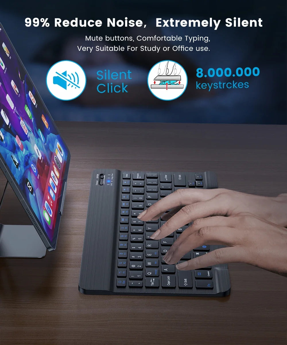 Ultra-Slim Bluetooth-compatible Keyboard Portable Mini Wireless