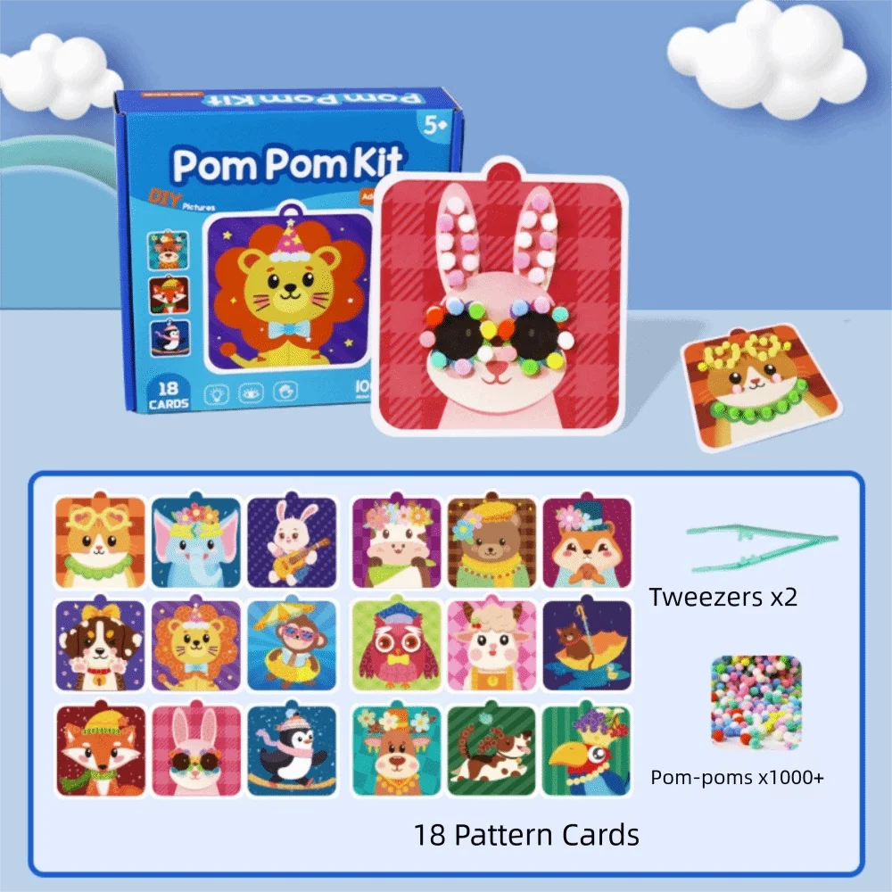 Handmade Material Children's Sticker Book Educational Early Learning