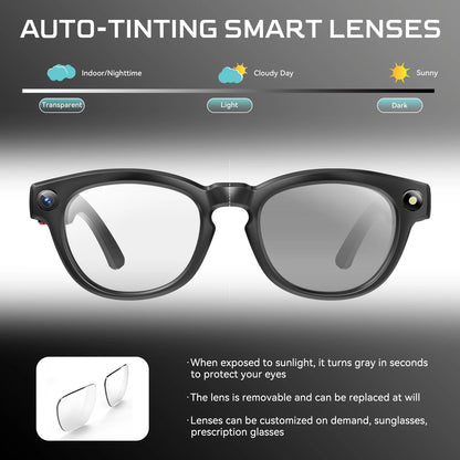 EIGIIS AI Smart Glasses Bluetooth Call With AI Voice Translate