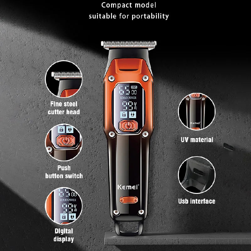 Original Kemei Barber Hair Trimmer Professional For Men