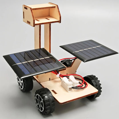 Solar Car Lunar Exploration Vehicle Children's Diy Hand-Assembled
