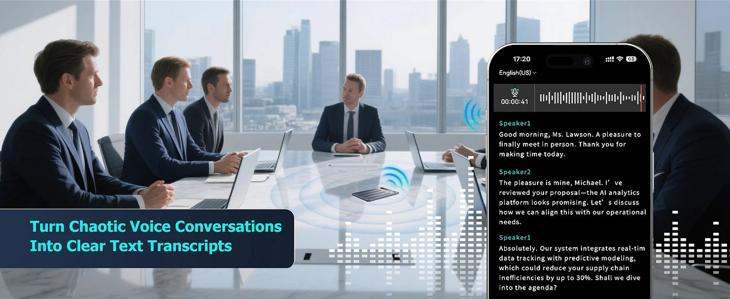 AI Voice Recorder with App Control Utilizing Advanced AI