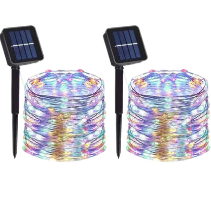 8 Modes Outdoor Solar Fairy Lights LED Copper Wire Lights