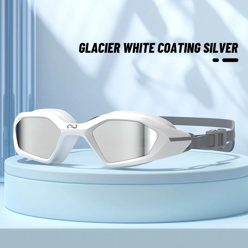 Professional Female Swimming Goggles Electroplate Swim Glasses