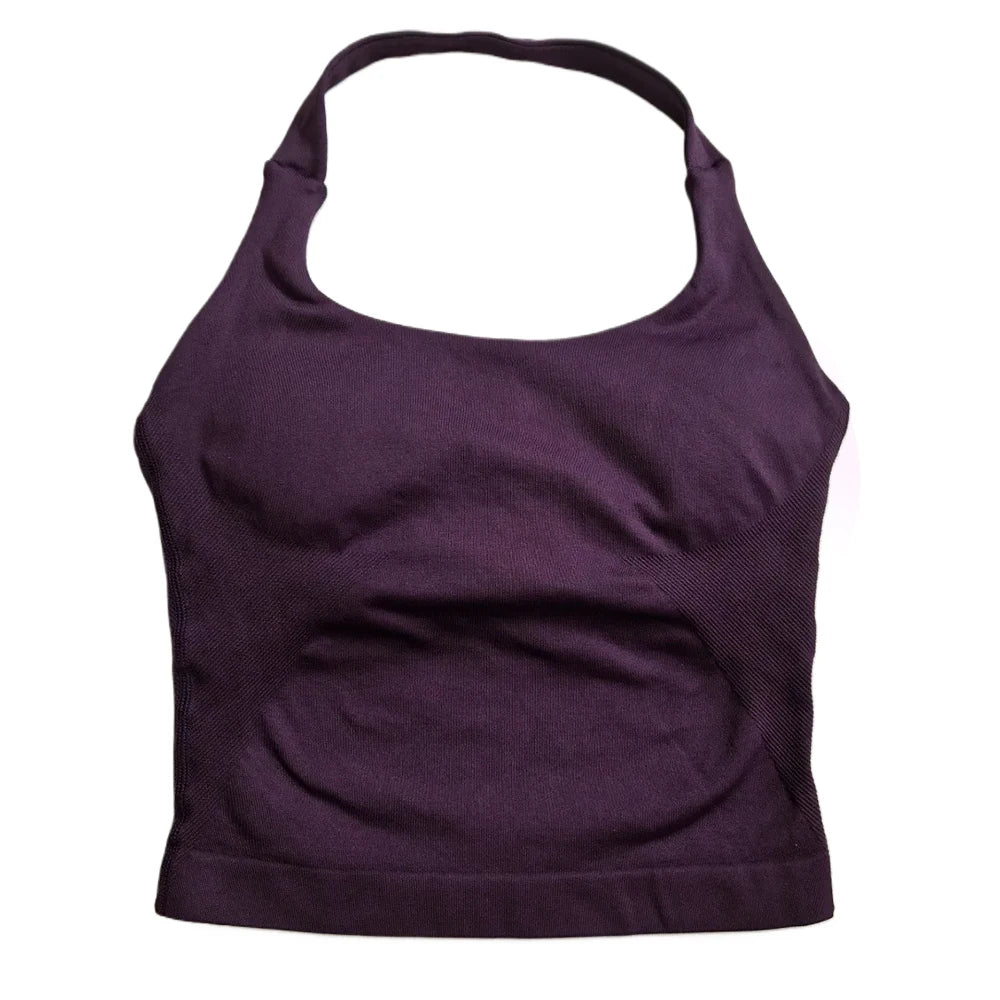 Gym Top Women Clothes Strappy Workout Tank Top Sports Bra