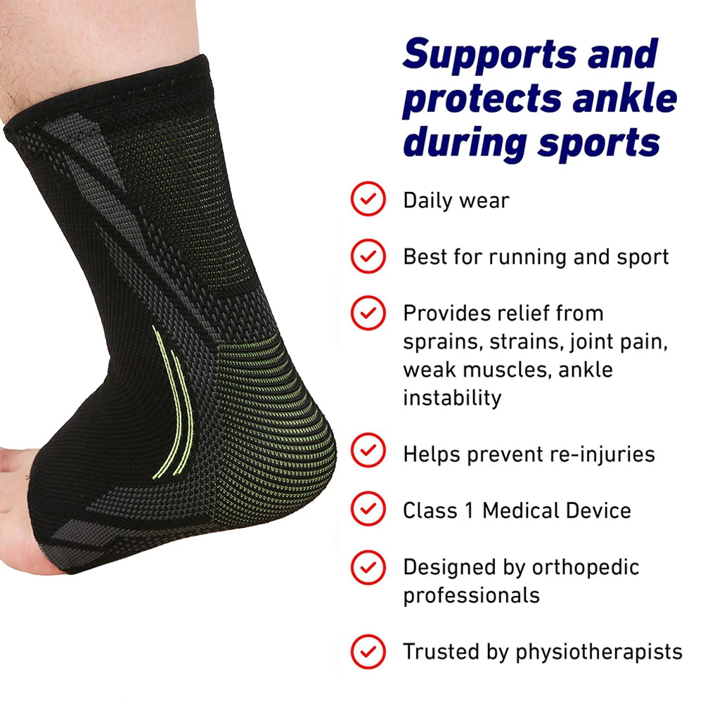 Sports Ankle Brace Compression Sleeves Plantar Fasciitis Sock