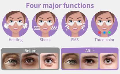 3 in 1 LED Photon Under Eye Device Massager Glasses