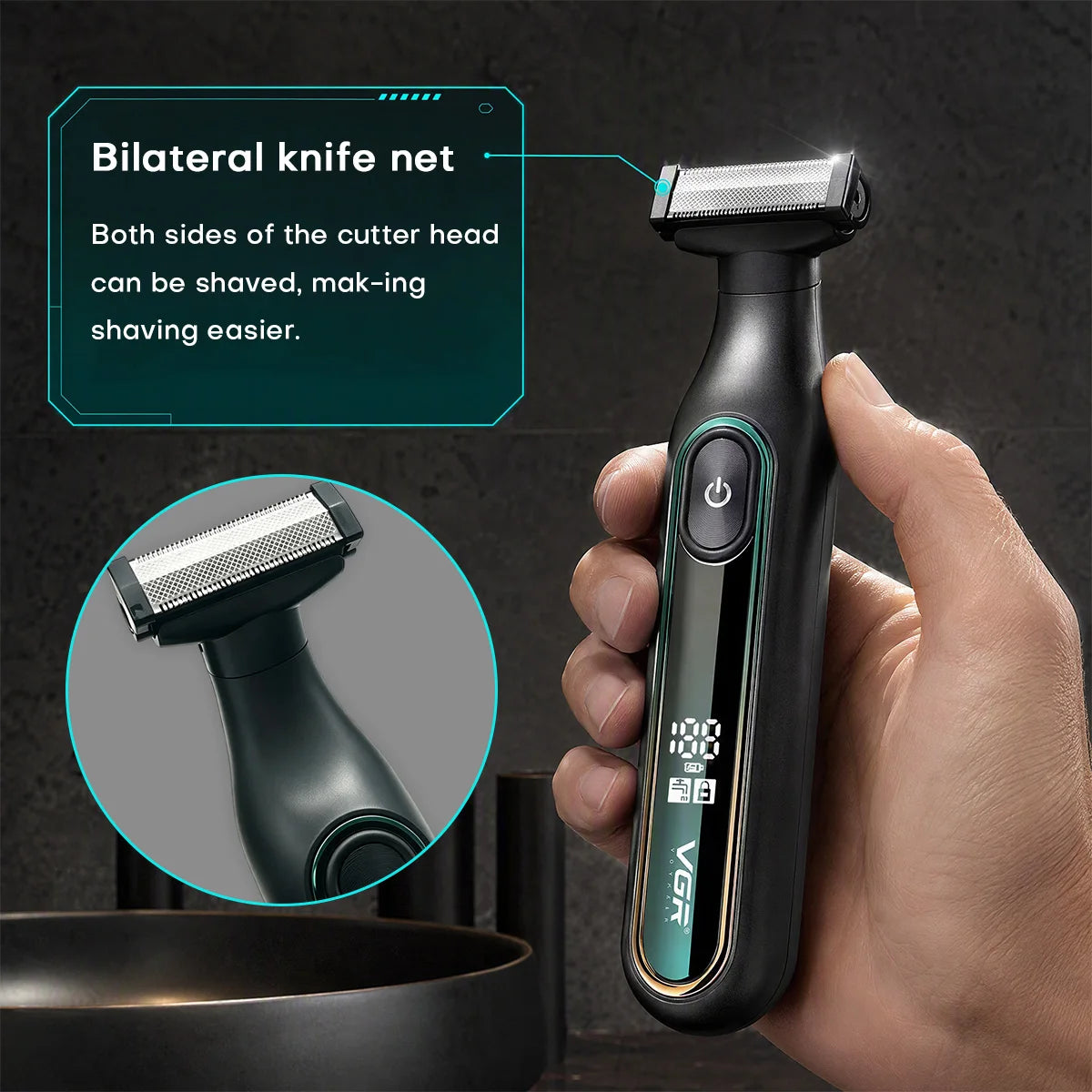VGR Razor Professional Shaver Portable Body Hair Trimmer