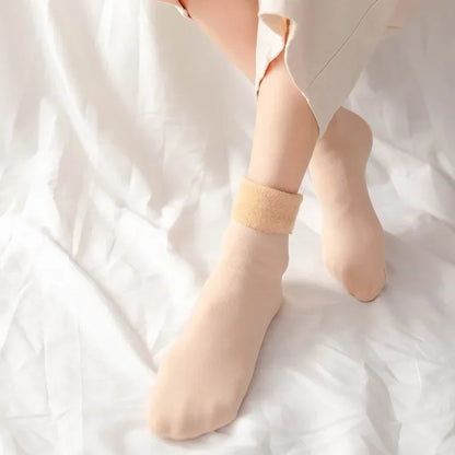 Women Winter Warm Short Socks Thick Thermal Cashmere