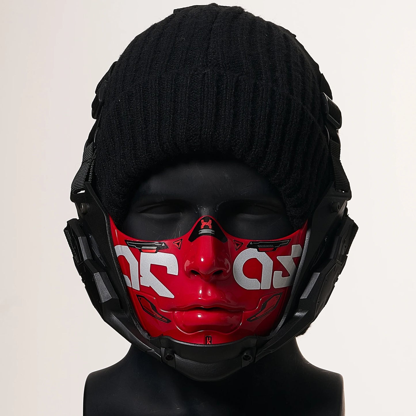 Cyberpunk Half Face Mask Mecha Style Halloween