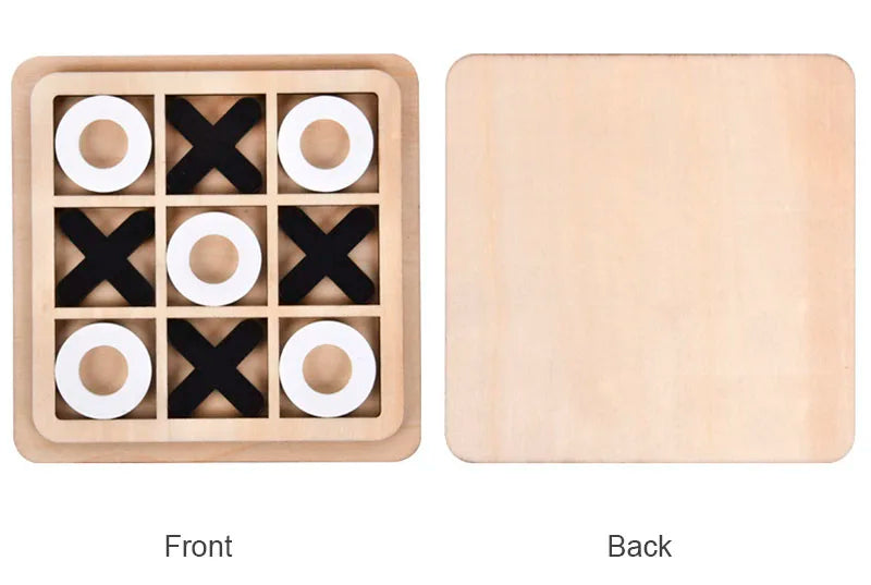 Montessori Wooden Toy Mini Chess Game Interaction Puzzle
