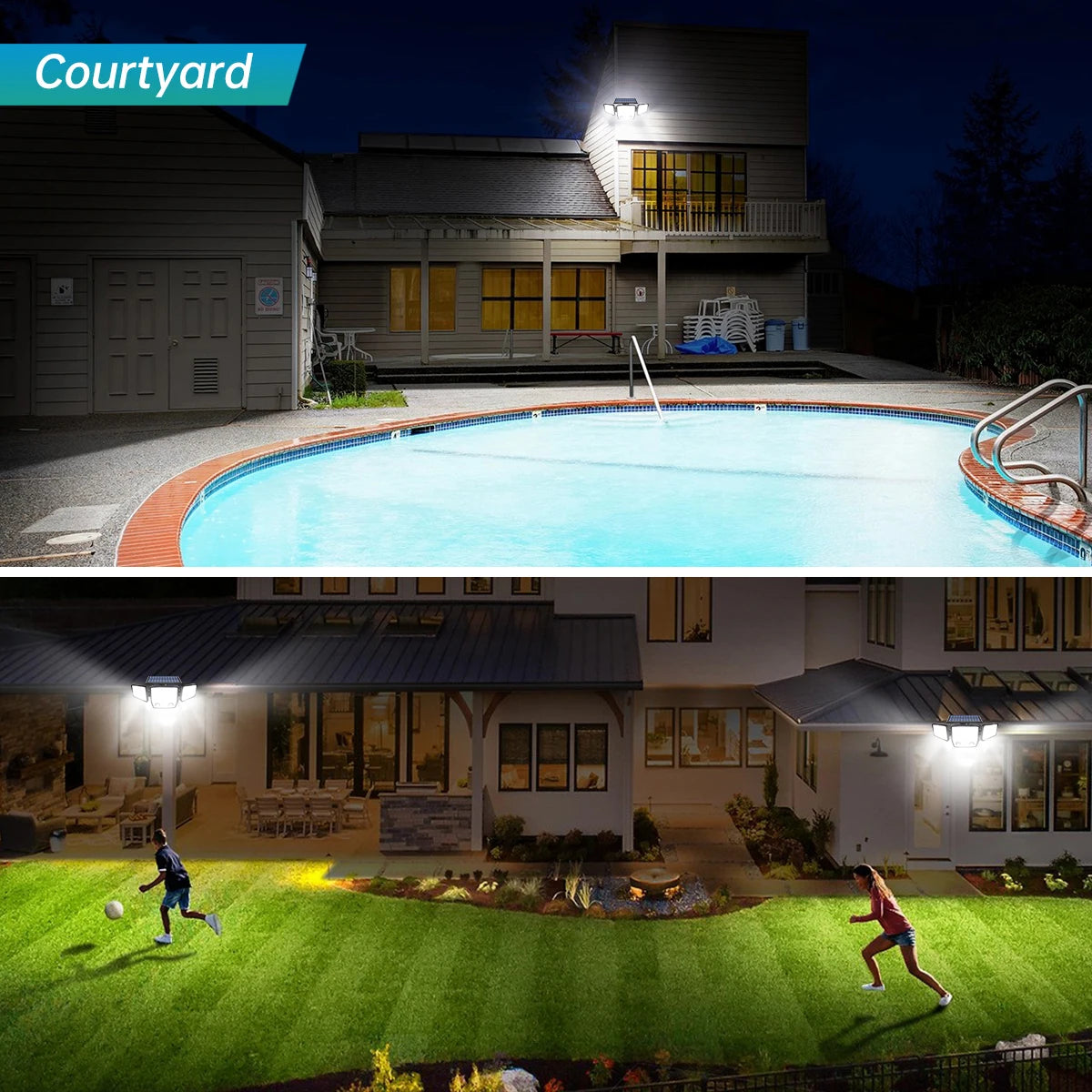 Solar Motion Sensor Outdoor Lights LED Outdoor Solar Garden