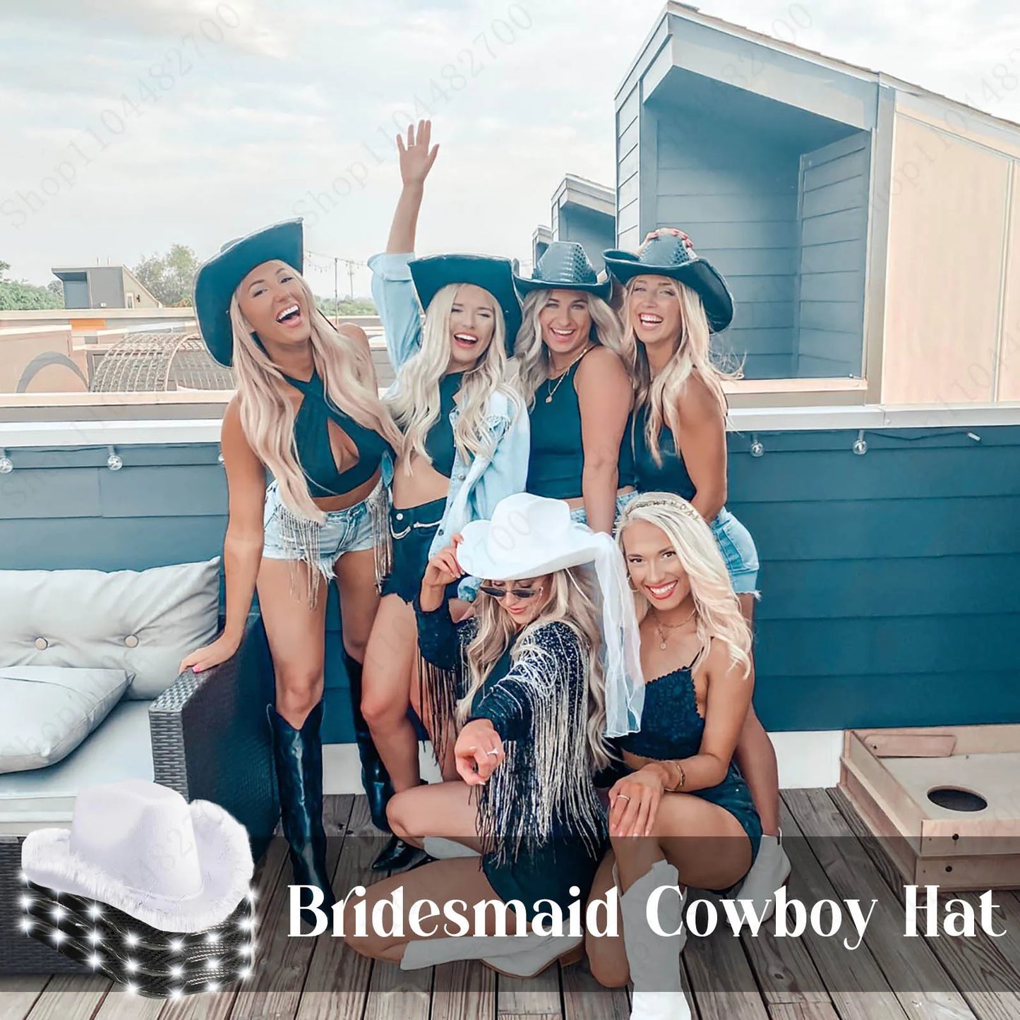LED Cowboy Hats Wedding Hats Bulk Light up Cowboy Hats
