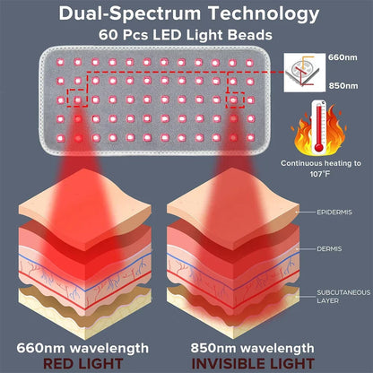 Red Light Therapy Device for Pain Relief Infrared Light