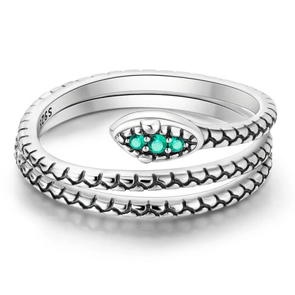 925 Sterling Silver Three-Ring Stackable Ring for Women