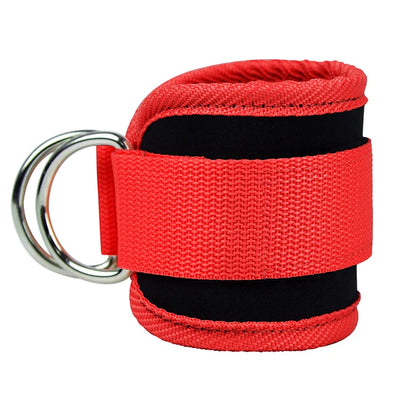 Gym Fitness Ankle Straps Adjustable D-Ring Foot Support