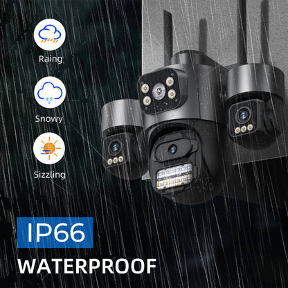 iCsee 3 Lens 3 Screen WiFi Camera 360° Auto Tracking  Surveillance