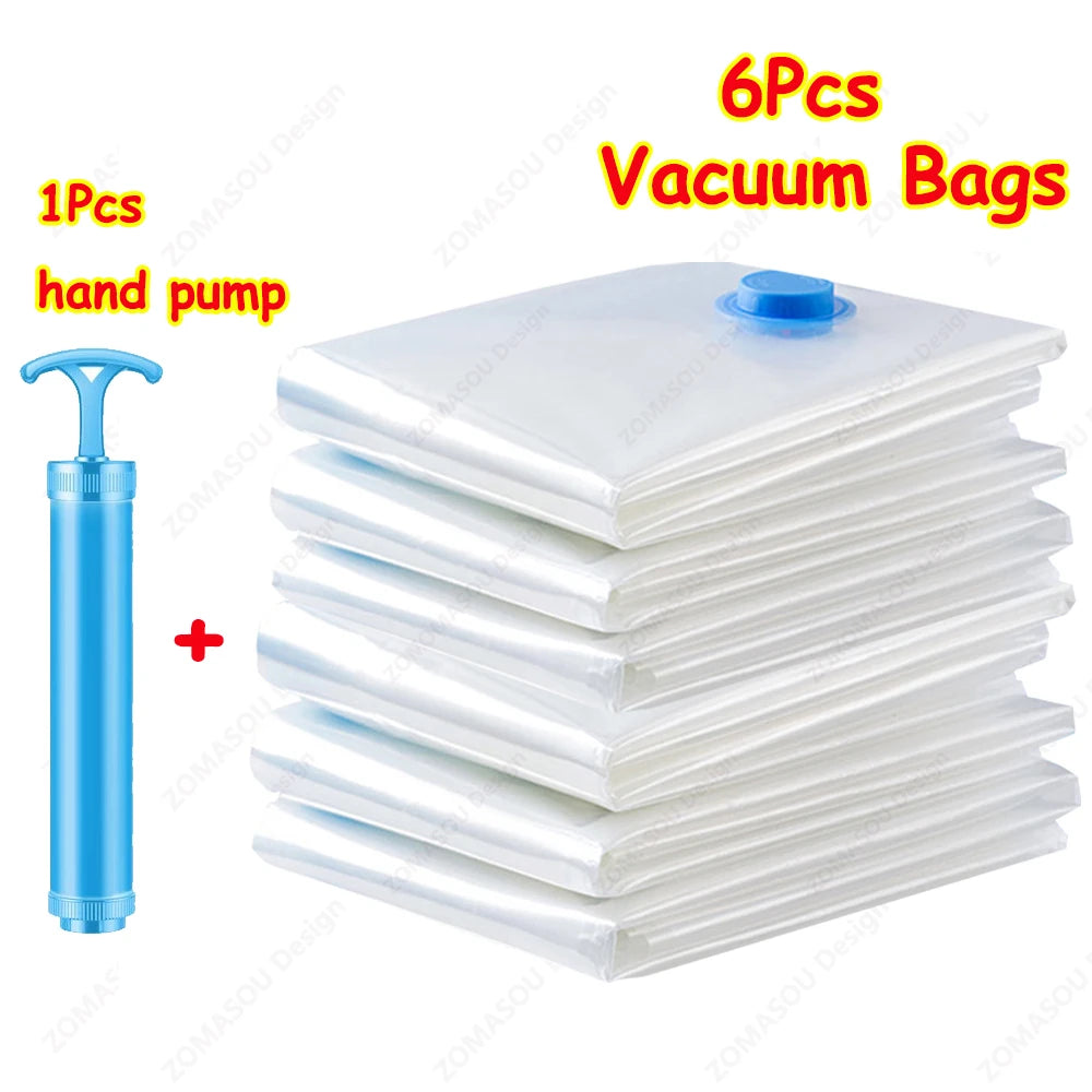 Reusable Vacuum Storage Sealing Bags with Hand Pump