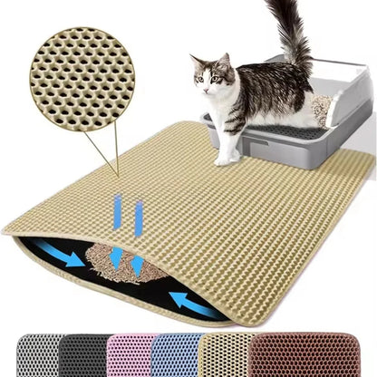 Cat Litter Mat Waterproof Double Layer Pet Litter