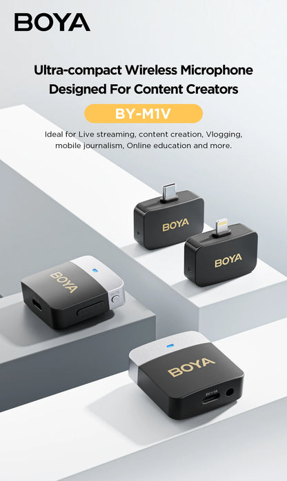 BOYA BY-M1V Wireless Lavalier Microphone