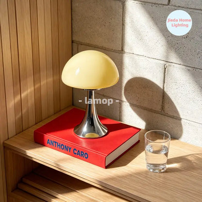 Jellyfish Dome Glass Table Lamp Coastal Modern Bedside