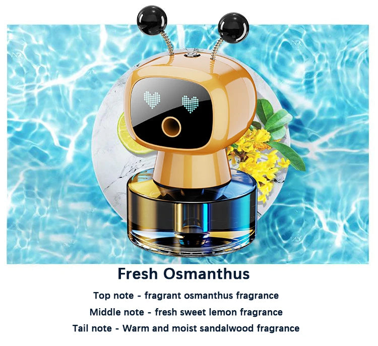 Smart Car Air Freshener AI Rechargeable Car Aroma Diffuser