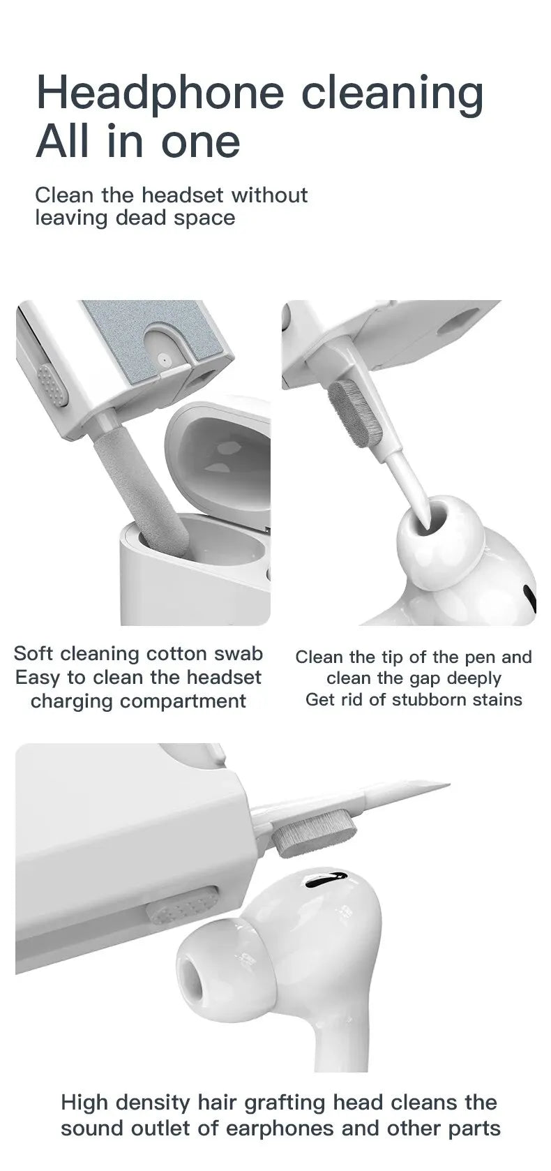 8 IN 1 Cleaning Kit Keyboard Cleaner For AirPods iPhone Cleaning Tools