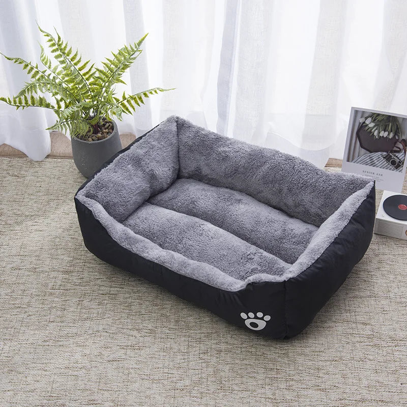 Square Large Dog Bed Soft Cat Sleeping Sofa Kennel