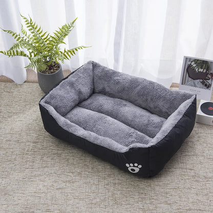 Square Large Dog Bed Soft Cat Sleeping Sofa Kennel