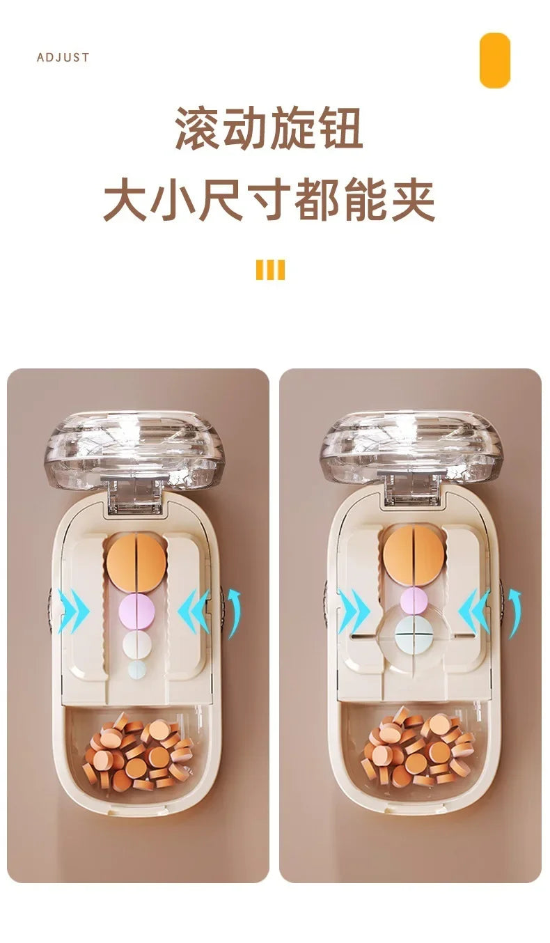 New Quartering Pill Cutter Storage Box Medicine