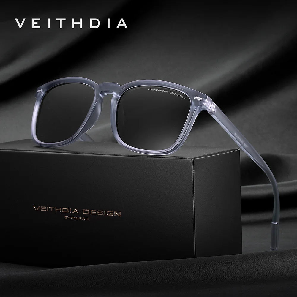 VEITHDIA Fashion Vintage Polarized Sunglasses for Men and Women