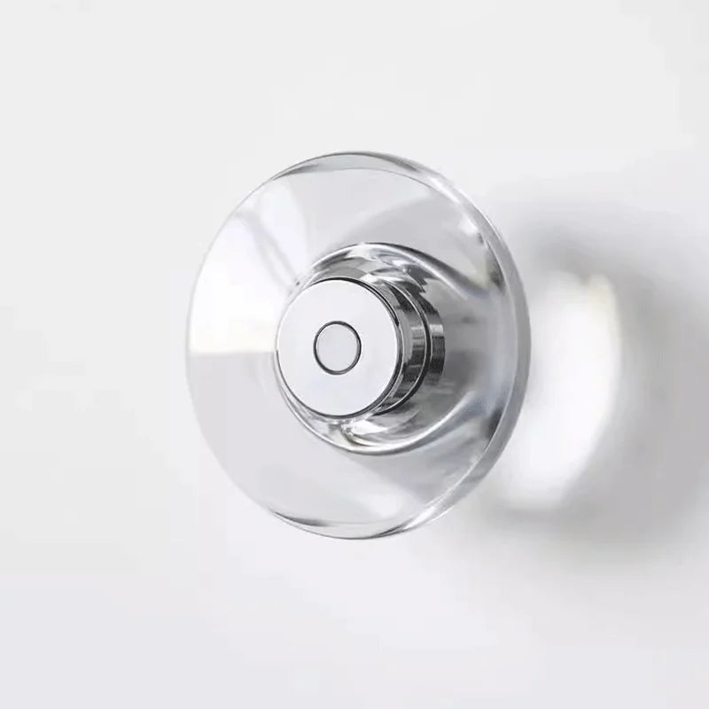 Modern Round Crystal Bedside Lamp Bedroom Living Room