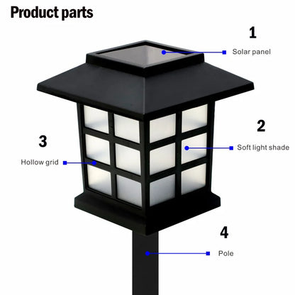 8 Pack Solar Pathway Garden Lights Outdoor Solar Lawn Lamp