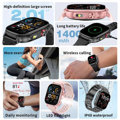 LIGE New Built-in 1400mAh Super Large Battery Smart Watch